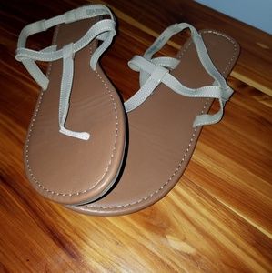 Beige Strappy Sandals Sz 10
